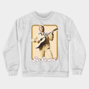 Glen Campbell / Retro 70s Style Fan Design Crewneck Sweatshirt